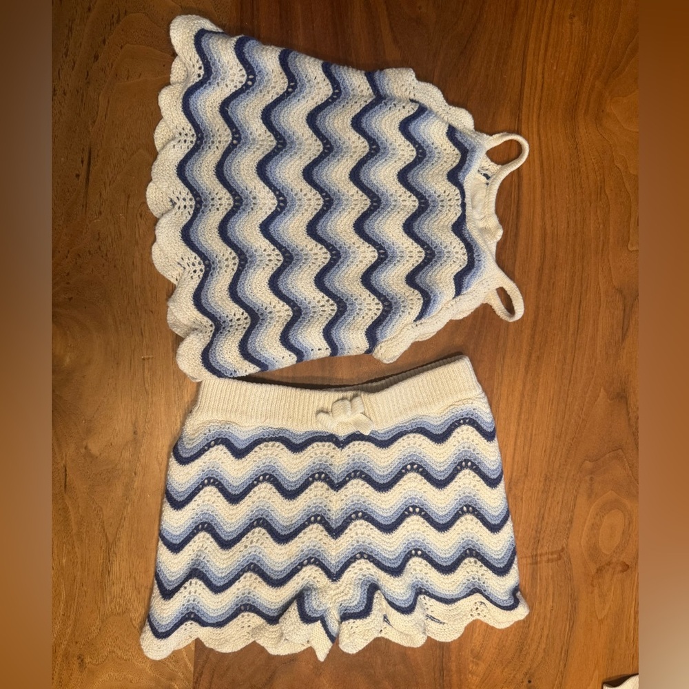 Janie and Jack Color Wave Crochet Set | 2T | GUC | Boho Summer Outfit